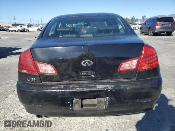 2003 Infiniti G35 w/Leather with VIN JNKCV51E03M011081, listed as a Copart auction lot 88648655 with 169,633 mi miles and Salvage Title. Bid and sale history available at carsss.com. Image 6.