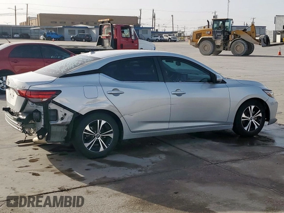 2020 Nissan Sentra SV with VIN 3N1AB8CV8LY226191, listed as a Copart auction lot 48186925 with 84,833 mi miles and Salvage Title. Bid and sale history available at carsss.com. Image 3.