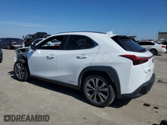 2021 Lexus UX with VIN JTHR9JBH8M2051017, listed as a Copart auction lot 44913275 with 0 mi miles and Salvage Title. Bid and sale history available at carsss.com. Image 2.