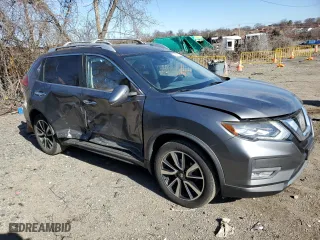 2017 Nissan Rogue SL with VIN JN8AT2MV0HW270422, listed as a Copart auction lot 48296375 with 103,883 mi miles and Salvage Title. Bid and sale history available at carsss.com. Image 4.