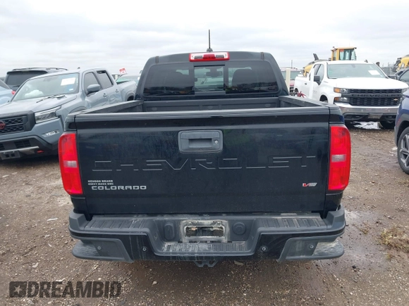 2021 Chevrolet Colorado 2WD Z71 with VIN 1GCGSDEN3M1108777, listed as a IAAI auction lot 41562874 with 77,607 mi miles and . Bid and sale history available at DreamBid. Image 16.
