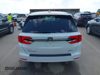2023 Honda Odyssey Touring with VIN 5FNRL6H8XPB038875, listed as a IAAI auction lot 42441076 with 13,947 mi miles and . Bid and sale history available at DreamBid. Image 16.