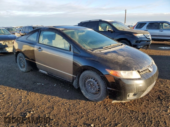 2008 Honda Civic Cpe DX with VIN 2HGFG12258H007657, listed as a Copart auction lot 76782534 with 181,987 mi miles and Salvage Title. Bid and sale history available at carsss.com. Image 4.