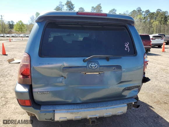 2004 Toyota 4Runner SR5 with VIN JTEZU14R640034147, listed as a Copart auction lot 50037915 with 221,105 mi miles and Salvage Title. Bid and sale history available at carsss.com. Image 6.