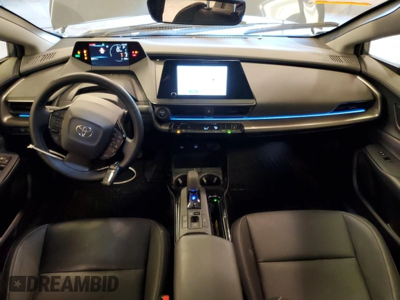 2023 Toyota Prius LE with VIN JTDADABU7P3004165, listed as a Copart auction lot 77584654 with 20,911 mi miles and Salvage Title. Bid and sale history available at DreamBid. Image 8.