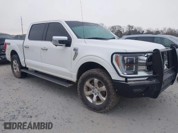 2021 Ford F-150 XL with VIN 1FTFW1E83MFA40301, listed as a IAAI auction lot 41542719 with 132,629 mi miles. Bid and sale history available at carsss.com. Image 1.