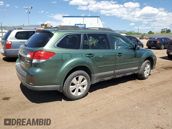 2011 Subaru Outback Limited Power Moon with VIN 4S4BRDKC2B2445324, listed as a Copart auction lot 60492215 with Not provided miles and Salvage title. Bid and sale history available at DreamBid. Image 3.