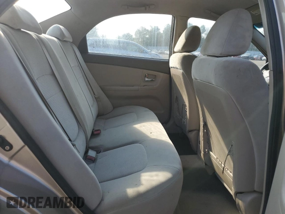 2008 Kia Spectra EX with VIN KNAFE122485569381, listed as a Copart auction lot 66907474 with Not Provided miles and Salvage Title. Bid and sale history available at carsss.com. Image 10.