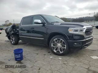 2024 Ram 1500 Limited with VIN 1C6SRFHT0RN171404, listed as a Copart auction lot 77973754 with 710 mi miles and Salvage title. Bid and sale history available at DreamBid. Image 4.