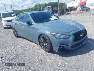 2022 Infiniti Q50 Red Sport 400 с VIN JN1FV7DP5NM370262, выставлен на аукционе IAAI как лот 42727552 с пробегом 58 430 миль миль и . История ставок и продаж доступна на DreamBid. Изображение 1.