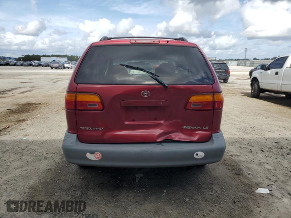2000 Toyota Sienna LE with VIN 4T3ZF13C3YU284605, listed as a Copart auction lot 79405404 with 137,213 mi miles and Salvage Title. Bid and sale history available at carsss.com. Image 6.