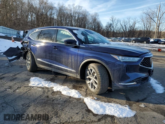2023 Acura MDX w/Technology Package with VIN 5J8YE1H40PL031051, listed as a Copart auction lot 84453324 with 42,138 mi miles and Salvage Title. Bid and sale history available at carsss.com. Image 4.