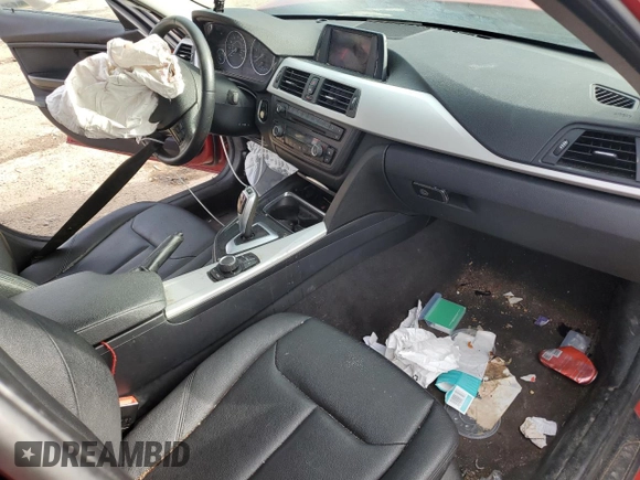 2013 BMW 3 Series 320i xDrive with VIN WBA3C3C57DF979366, listed as a Copart auction lot 52031525 with Not provided miles and Salvage title. Bid and sale history available at DreamBid. Image 8.