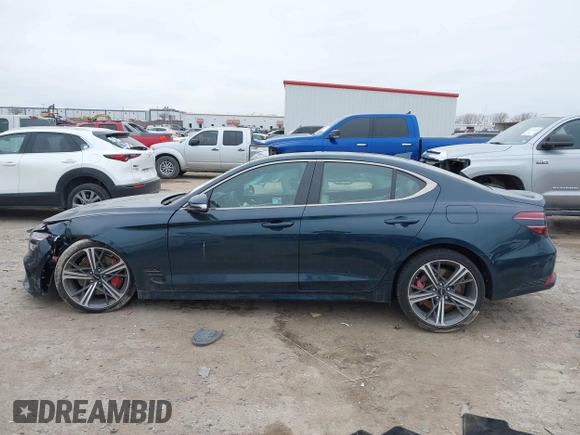 2024 Genesis G70 3.3T Sport Advanced with VIN KMTG54SE4RU139023, listed as a IAAI auction lot 41646110 with 12,204 mi miles. Bid and sale history available at carsss.com. Image 14.