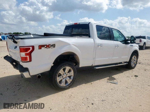 2018 Ford F-150 XL with VIN 1FTFW1E52JKE57028, listed as a Copart auction lot 61970095 with 95,475 mi miles and Salvage title. Bid and sale history available at DreamBid. Image 3.