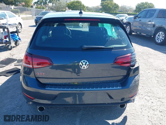2019 Volkswagen Golf GTI S with VIN 3VW6T7AU1KM027863, listed as a IAAI auction lot 41782997 with 91,652 mi miles. Bid and sale history available at carsss.com. Image 16.
