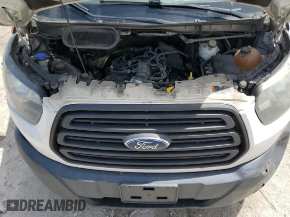 2017 Ford Transit Cargo with VIN 1FTBW3XG8HKA27569, listed as a Copart auction lot 41877665 with 207,932 mi miles and Salvage Title. Bid and sale history available at carsss.com. Image 12.