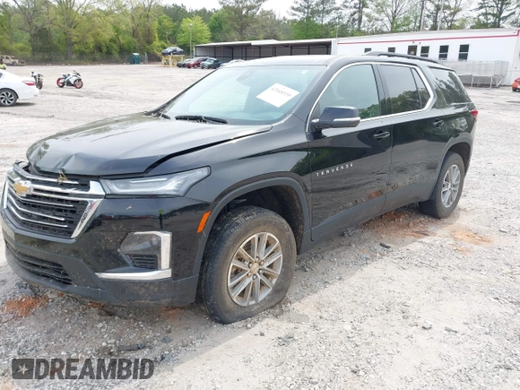 2022 Chevrolet Traverse LT Cloth with VIN 1GNERGKWXNJ116112, listed as a IAAI auction lot 42048535 with 44,792 mi miles and . Bid and sale history available at DreamBid. Image 2.