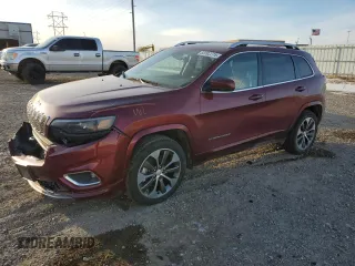 2019 Jeep Cherokee Overland with VIN 1C4PJMJN9KD194200, listed as a Copart auction lot 83092274 with 58,459 mi miles and Salvage title. Bid and sale history available at DreamBid. Image 1.