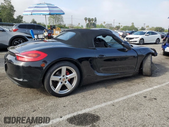 2014 Porsche Boxster S with VIN WP0CB2A86ES141352, listed as a Copart auction lot 58347315 with Not provided miles and Salvage title. Bid and sale history available at DreamBid. Image 3.