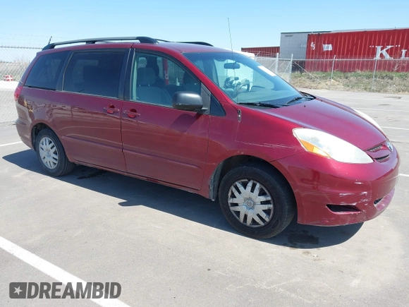 2006 Toyota Sienna CE with VIN 5TDZA23C76S497270, listed as a IAAI auction lot 41970487 with 190,255 mi miles and . Bid and sale history available at DreamBid. Image 1.