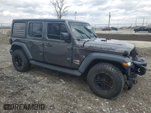 2018 Jeep Wrangler Unlimited Sport с VIN 1C4HJXDG2JW203017, выставлен на аукционе Copart как лот 51580585 с пробегом 84 377 миль миль и Списание • Salvage title. История ставок и продаж доступна на DreamBid. Изображение 4.