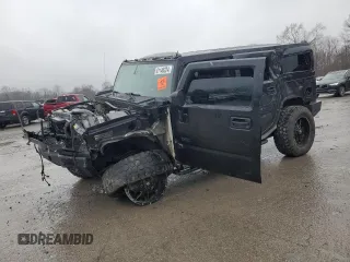 2005 Hummer H2 SUV with VIN 5GRGN23U95H123023, listed as a Copart auction lot 81146224 with 181,153 mi miles and Salvage Title. Bid and sale history available at carsss.com. Image 1.