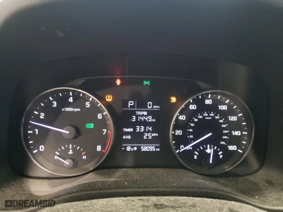 2017 Hyundai Elantra SE with VIN 5NPD74LF9HH211961, listed as a Copart auction lot 44795805 with 58,095 mi miles and Salvage Title. Bid and sale history available at carsss.com. Image 9.