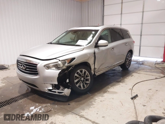 2014 Infiniti QX60 with VIN 5N1AL0MM9EC536455, listed as a IAAI auction lot 41400259 with 142,309 mi miles. Bid and sale history available at carsss.com. Image 18.