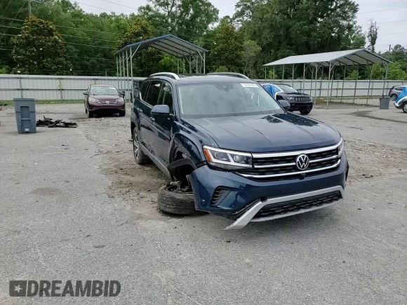 2021 Volkswagen Atlas SEL Premium with VIN 1V2TR2CA0MC532578, listed as a Copart auction lot 58321935 with 95,283 mi miles and Salvage title. Bid and sale history available at DreamBid. Image 14.