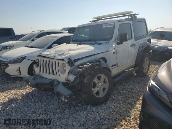 2023 Jeep Wrangler Sport с VIN 1C4HJXAG4PW598962, выставлен на аукционе Copart как лот 71889884 с пробегом 37 986 миль миль и Списание • Salvage title. История ставок и продаж доступна на DreamBid. Изображение 1.