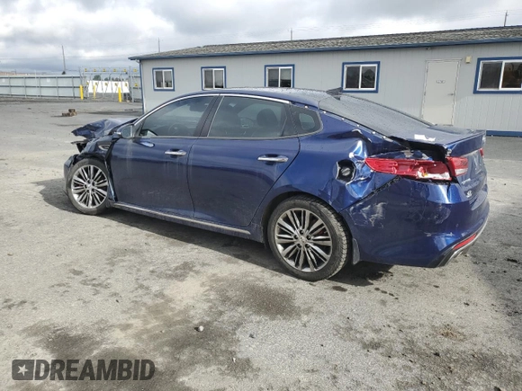 2018 Kia Optima SX with VIN 5XXGV4L25JG230508, listed as a Copart auction lot 56423135 with 100,575 mi miles and Salvage title. Bid and sale history available at DreamBid. Image 2.