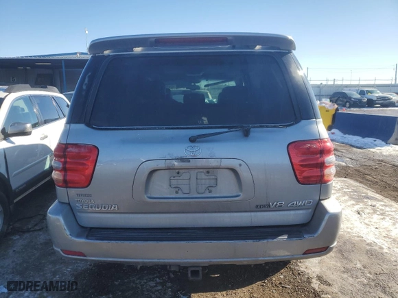 2004 Toyota Sequoia Limited with VIN 5TDBT48A54S215297, listed as a Copart auction lot 42459155 with 202,326 mi miles and Non Repairable. Bid and sale history available at carsss.com. Image 6.