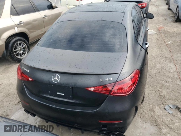 2024 Mercedes-Benz C 43 AMG with VIN W1KAF8HB5RR194188, listed as a Copart auction lot 77616334 with Not provided miles and Non repairable. Bid and sale history available at DreamBid. Image 6.