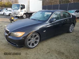 2006 BMW 3 Series 330i with VIN WBAVB33546AZ85539, listed as a Copart auction lot 43330385 with 201,132 mi miles and Salvage Title. Bid and sale history available at carsss.com. Image 1.