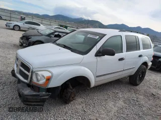 2005 Dodge Durango SLT with VIN 1D4HB48D95F529241, listed as a Copart auction lot 58195995 with 243,097 mi miles and Salvage title. Bid and sale history available at DreamBid. Image 1.