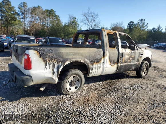 2008 Ford Super Duty F-250 SRW XL with VIN 1FTNX20568EC82863, listed as a Copart auction lot 43439355 with Not Provided miles and Non Repairable. Bid and sale history available at carsss.com. Image 3.