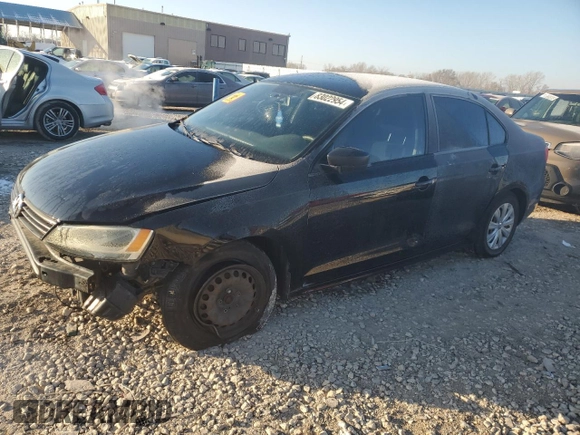 2011 Volkswagen Jetta Sedan S with VIN 3VW2K7AJ7BM083782, listed as a Copart auction lot 83022954 with 115,317 mi miles and Salvage Title. Bid and sale history available at carsss.com. Image 1.