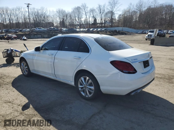 2021 Mercedes-Benz C 300 with VIN W1KWF8EB8MR614237, listed as a Copart auction lot 49311115 with Not Provided miles and Salvage Title. Bid and sale history available at carsss.com. Image 2.