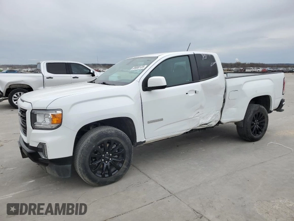 2022 GMC Canyon 2WD Elevation with VIN 1GTH5CEN0N1249782, listed as a Copart auction lot 89000125 with 44,570 mi miles and Salvage Title. Bid and sale history available at carsss.com. Image 1.