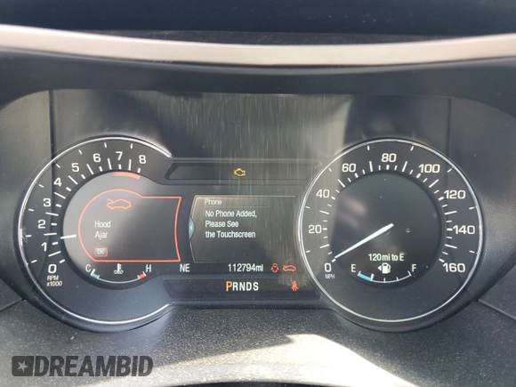2016 Lincoln MKZ with VIN 3LN6L2J98GR618554, listed as a Copart auction lot 55450445 with 112,794 mi miles and Salvage title. Bid and sale history available at DreamBid. Image 9.