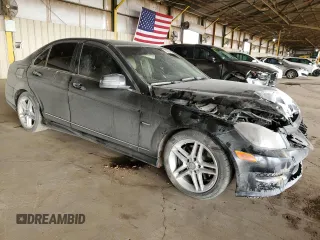 2012 Mercedes-Benz C 350 Sport with VIN WDDGF5HB7CR197089, listed as a Copart auction lot 50959415 with 213,005 mi miles and Salvage Title. Bid and sale history available at DreamBid. Image 4.