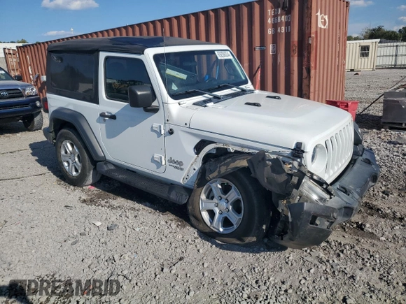 2018 Jeep Wrangler Sport with VIN 1C4GJXAG2JW276226, listed as a Copart auction lot 69206524 with 45,030 mi miles and Salvage Title. Bid and sale history available at DreamBid. Image 4.