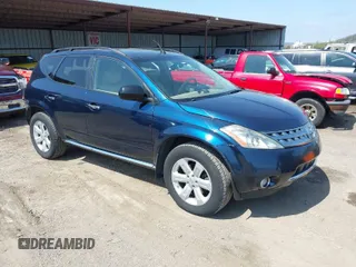 2006 Nissan Murano SL with VIN JN8AZ08T96W423677, listed as a IAAI auction lot 41932157 with 224,087 mi miles and . Bid and sale history available at DreamBid. Image 1.