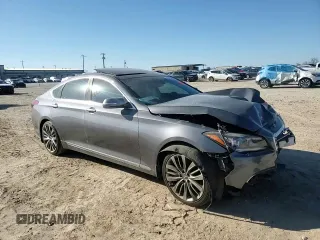 2015 Hyundai Genesis 5.0L with VIN KMHGN4JF4FU064002, listed as a Copart auction lot 46716195 with 138,992 mi miles and Salvage Title. Bid and sale history available at carsss.com. Image 11.