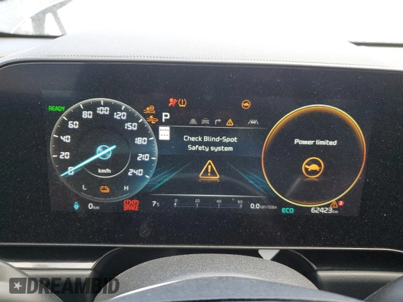 2023 Kia Niro Wave with VIN KNDCT3L12P5044220, listed as a Copart auction lot 48368745 with 62,423 mi miles and Salvage Title. Bid and sale history available at DreamBid. Image 9.