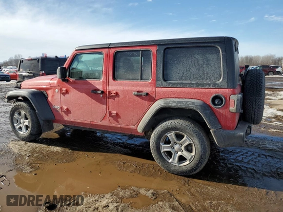2021 Jeep Wrangler Unlimited Sport with VIN 1C4HJXKN2MW640909, listed as a Copart auction lot 42649335 with Not provided miles and Clean title. Bid and sale history available at DreamBid. Image 2.