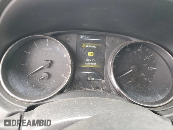 2017 Nissan Rogue SV with VIN KNMAT2MV4HP572558, listed as a Copart auction lot 51246425 with 177,018 mi miles and Salvage Title. Bid and sale history available at carsss.com. Image 9.