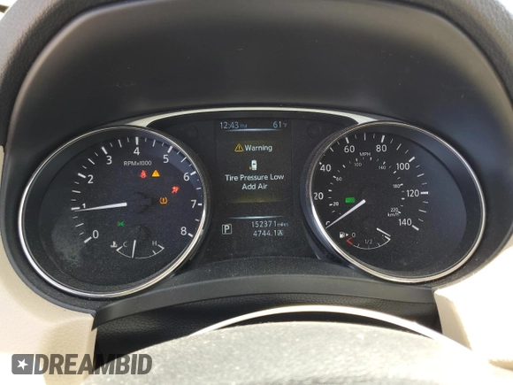 2016 Nissan Rogue SV with VIN KNMAT2MV7GP607804, listed as a Copart auction lot 53839325 with 152,371 mi miles and Salvage Title. Bid and sale history available at DreamBid. Image 9.