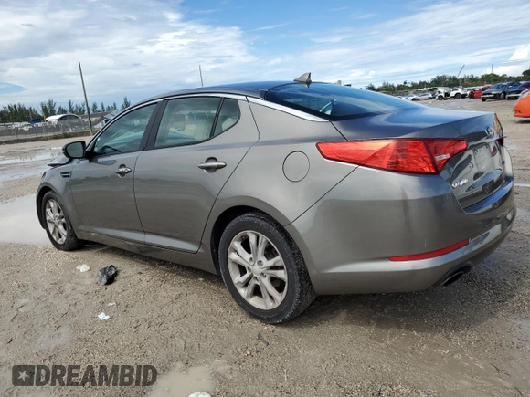 2013 Kia Optima EX with VIN 5XXGN4A77DG148198, listed as a Copart auction lot 51230665 with 122,604 mi miles and Non Repairable. Bid and sale history available at DreamBid. Image 2.